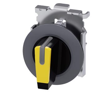 Actuators and indicators, flat, 30 mm, metal, matte